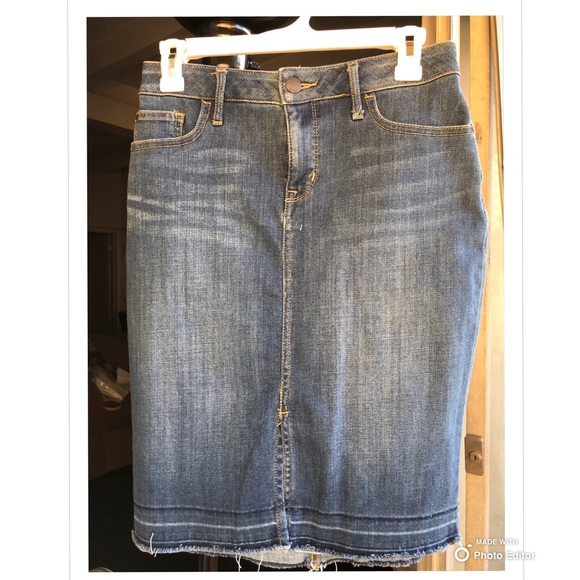 Denim midi skirt - Picture 1 of 3